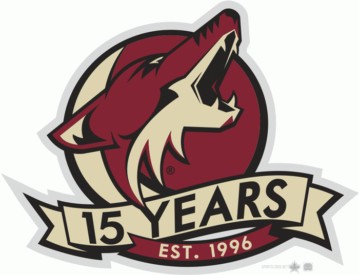 Arizona Coyotes 2011 12 Anniversary Logo iron on paper